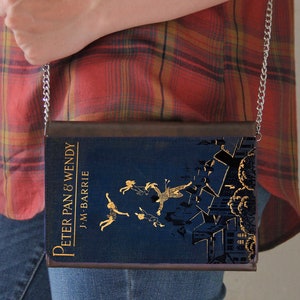 Peter Pan & Wendy Book Cover Faux Leather Purse Handbag