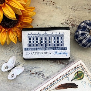 Jane Austen &quot;Rather be at Pemberley&quot; Faux Leather Wallet