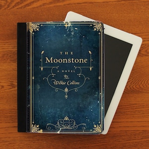 The Moonstone Book Cover iPad 2,3,4, iPad Mini, Leather Canvas and Suede Protection Case