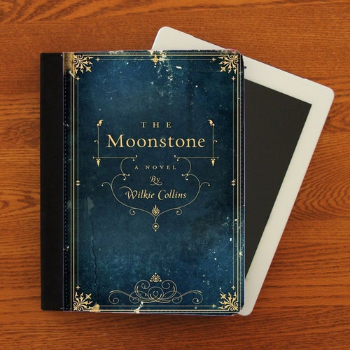 The moonstone book cover ipad 234 ipad mini leather canvas etsy