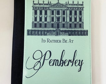 BLACK FRIDAY - Je serais plutôt chez Pemberley Notebook Journal Canvas Suede Mignon !