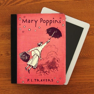 Mary Poppins Book Cover iPad 2,3,4, iPad Mini, Leather Canvas and Suede Protection Case