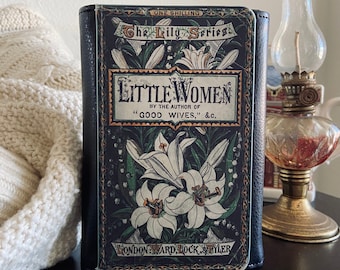 Little Women boekomslag kunstleer dubbelgevouwen portemonnee