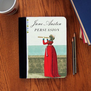 Persuasion Book Cover Notebook Journal Suede Canvas Cute!