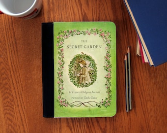 Cahier à couverture de livre Le jardin secret