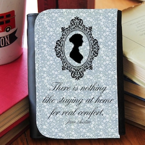 Jane Austen "Staying at Home for Comfort" Faux Leather Wallet