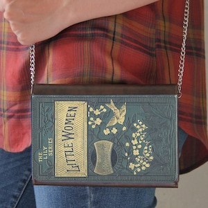 Little Women Book Cover Faux Leather Purse Handbag