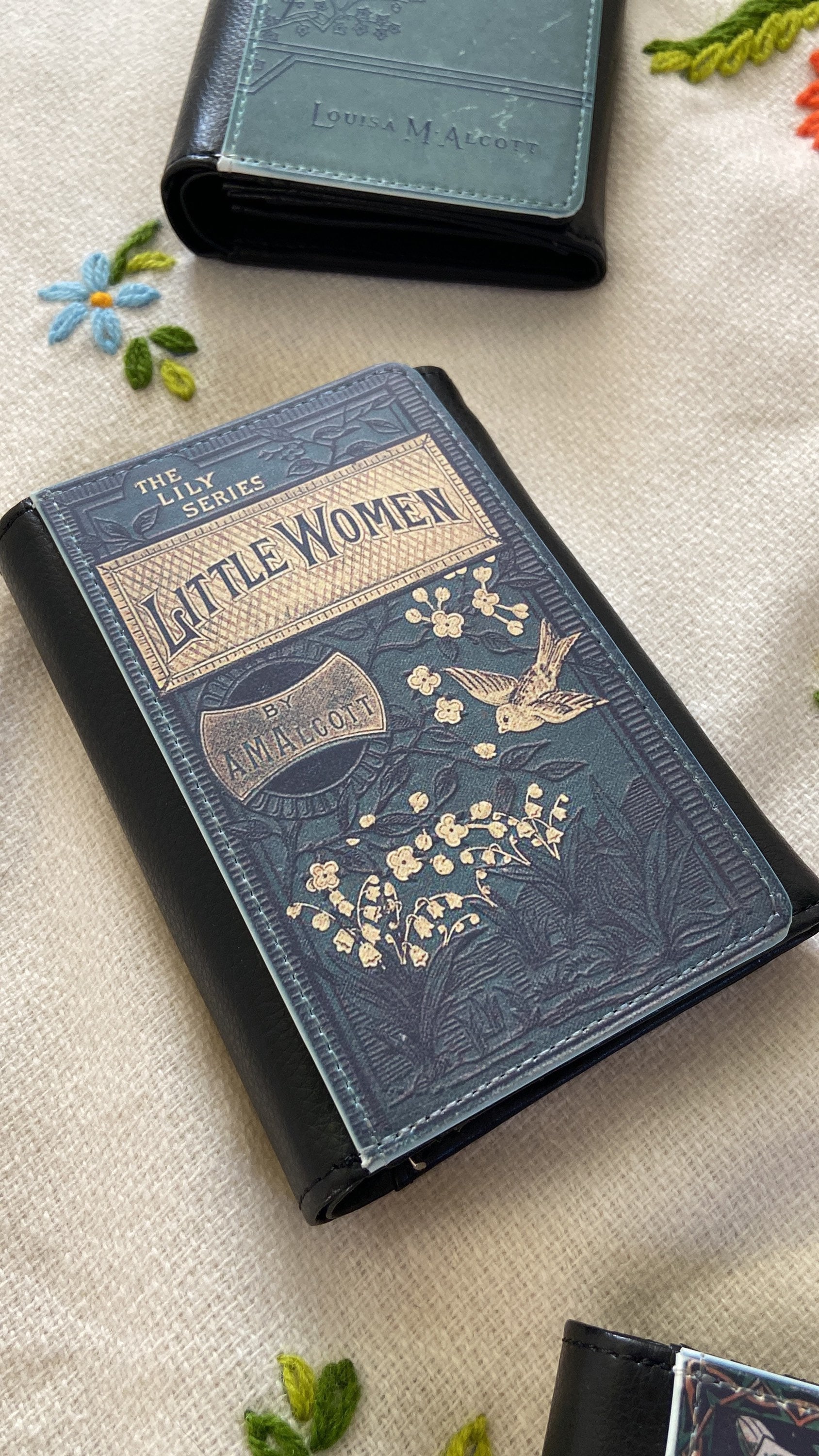 Little Women Book Cover Faux Leather Bifold Wallet Etsy