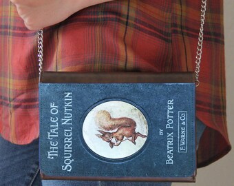 L'histoire de l'écureuil Nutkin, couverture de livre, sac à main en similicuir, sac à main