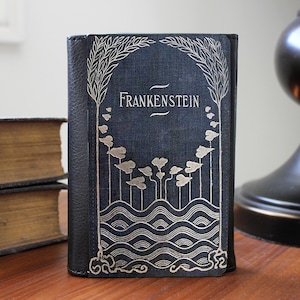 Frankenstein Book Cover Bifold Faux Leather Wallet Clutch