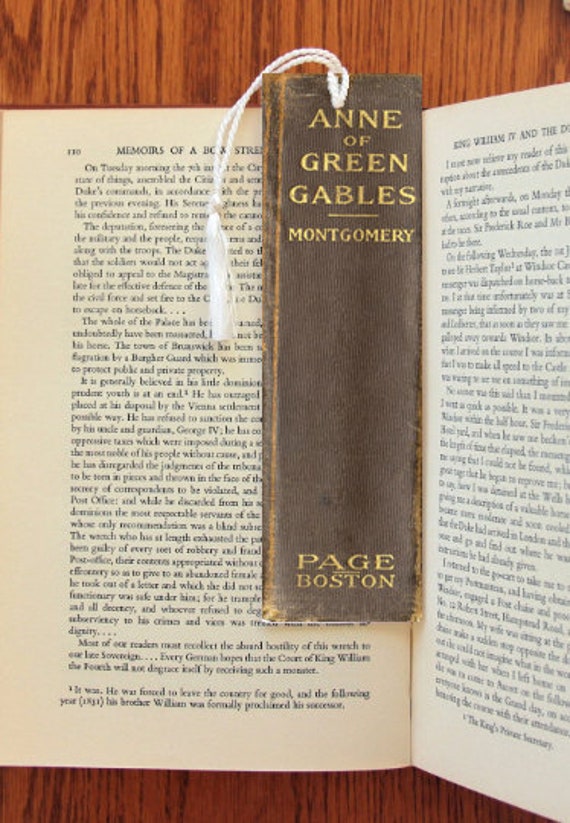 Anne of Green Gables Book Spine Felt Tasseled Bookmark