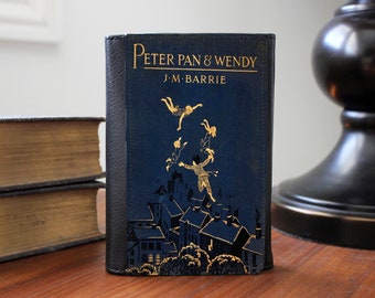 Peter Pan et Wendy Book Cover Portefeuille à deux volets en similicuir