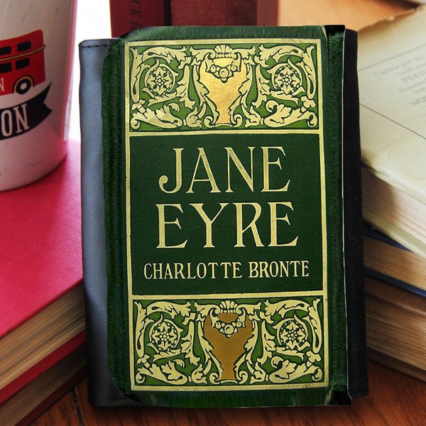 Jane Eyre Book Cover Bifold Faux Leather Wallet