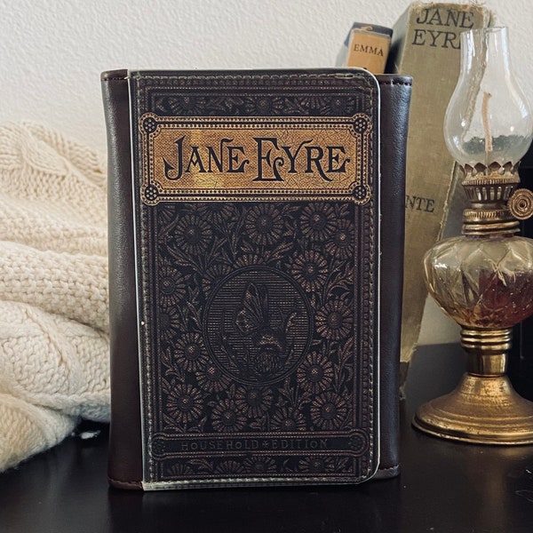 Jane Eyre Book Cover Bifold Faux Leather Wallet