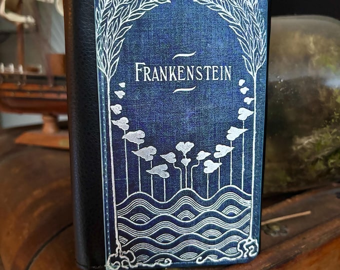 Frankenstein Book Cover Bifold Faux Leather Wallet