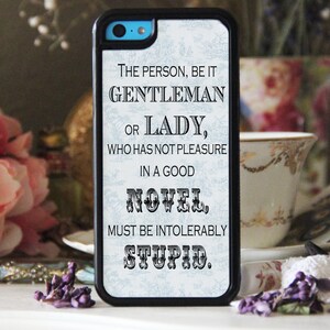 Intolerably Stupid Jane Austen Quote Phone Case Samsung iPhone