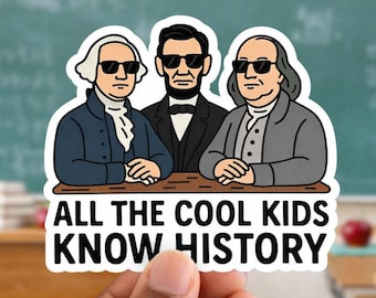 Sticker leraar geschiedenis 3'' x 2,67''