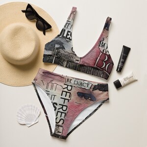 Bold Recycled high-waisted bikini