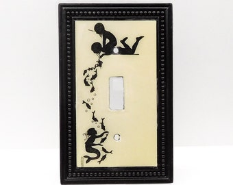 Mermaid and Children at Play Light Switch Plate