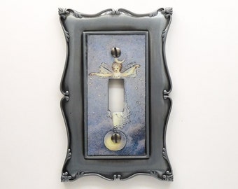 Sprinkling Stars Nursery Art Switchplate