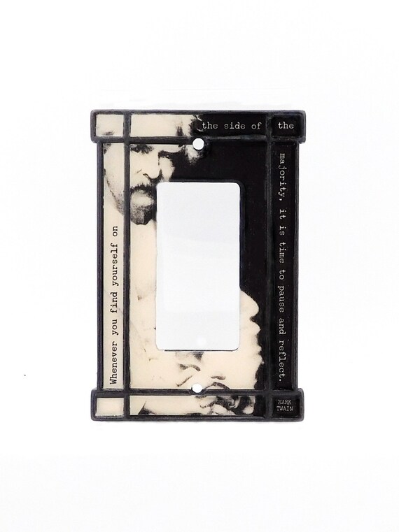 Rocker Light Switch >> Mark Twain Quote Light Switch Cover A Rocker Switch Plate Featuring An Timely Quote On Individuality Rocker Light Switch >> Mark Twain Quote Light Switch Cover A Rocker Switch Plate Featuring An Timely Quote On Individuality