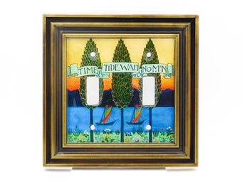 Time and Tide Nautical Double Toggle Light Switch Cover