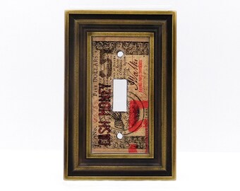 Cash Money Light Switch Cover, an eCollage switchplate with a pro-savings quote