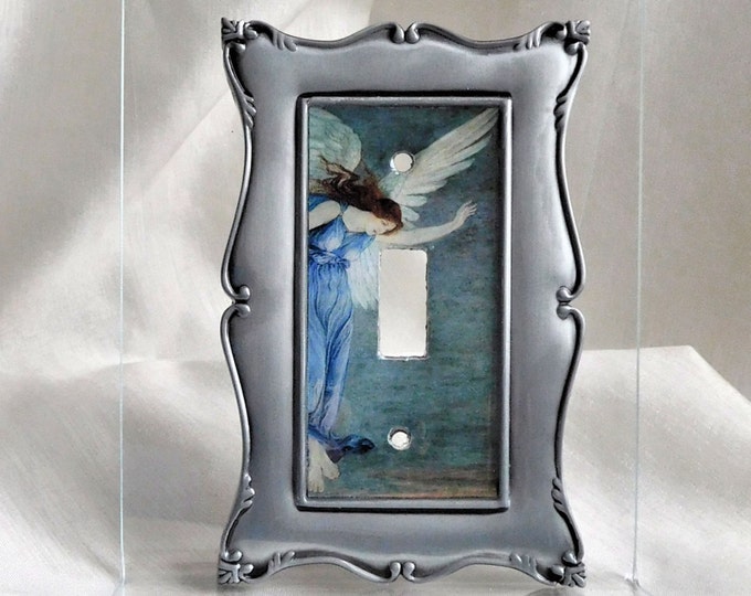Guardian Angel Light Switch Plate, Angel Light Switch Cover, Angel of