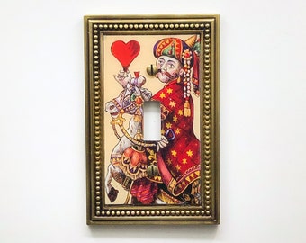 KIng of Hearts Wall Plate, an Art Switchplate.