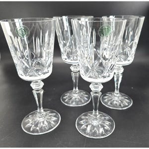Galway Irish Crystal Baldmore Pattern Wine Glasses 7" Set of 4 DH1307 - Etsy