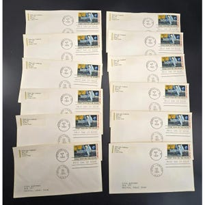 First Day Issue Apollo 11 Moon Landing Stamped Covers Washington DC 1969 LI3021