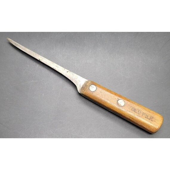 Vintage Old File Butchers Carving Knife Narrow Blade BT1061 Etsy