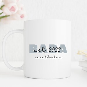 Baba Established with Kid Names Mug | Father’s Day | Islamic Gift | Muslim | Arabic | Father | Baba | Mug