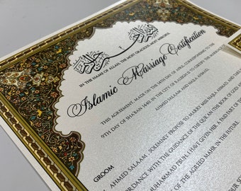 Islamic Marriage Certification | Nikkah Contract