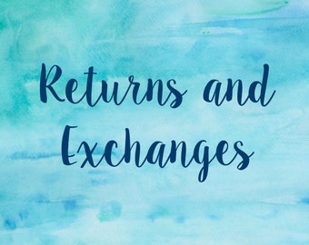 Return or Exchange Fee (One per Item)