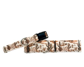 Whiskey Junction CANVAS Dog Collar (Martingale, Buckle, or Tag)