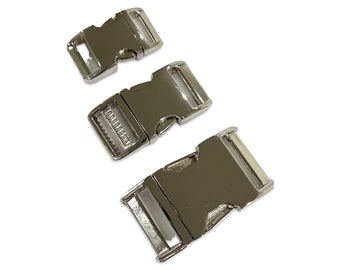 Nickel Buckle with Matching Hardware UPGRADE (1 inch, 3/4 inch and 5/8 inch ONLY)