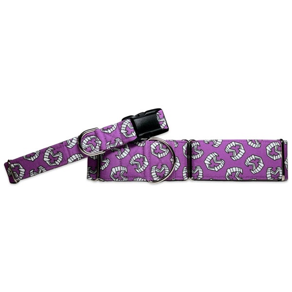 Little Nibbles CANVAS Dog Collar (Martingale, Buckle, or Tag)
