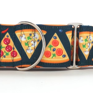 That's Amore NAVY CANVAS Dog Collar (Martingale, Buckle, or Tag)