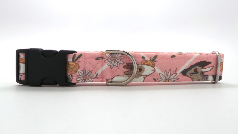 Lovely Goats Brown and White CANVAS Dog Collar Martingale, Buckle, or Tag