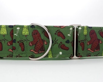 Bigfoot CANVAS Dog Collar (Martingale, Buckle or Tag)