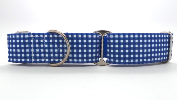 Gingham dog collar hotsell