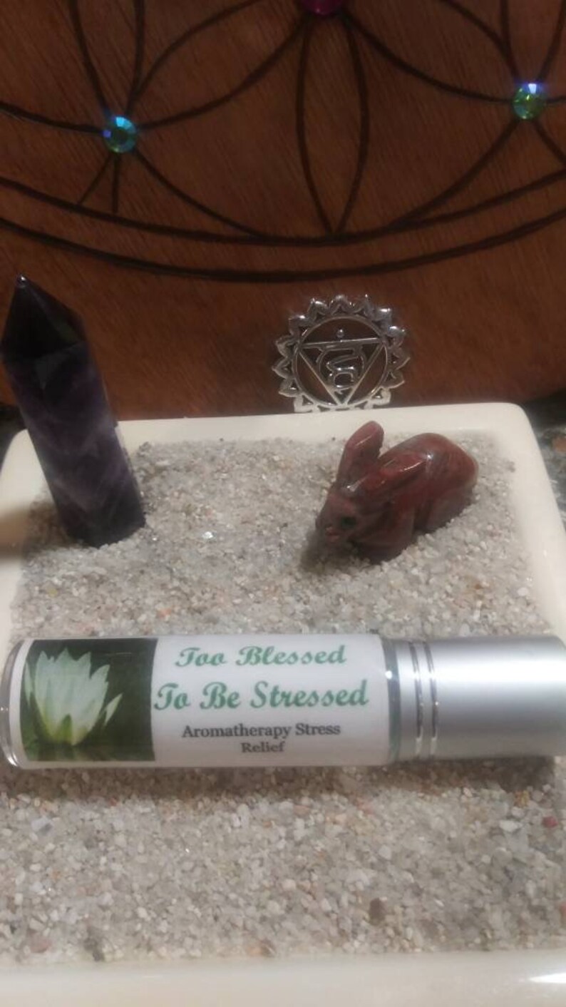Too Blessed to Be Stressed, Aromatherapy Stress Relief, Roll-on Oils ...