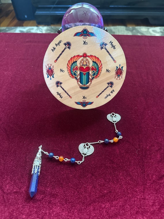 Pendulum Divination Board Scarab Pendulum Divination Board Scarab