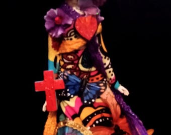 Catrina Il giorno dei morti Los Muertos Ofrenda Altar Ooak Barbie Doll