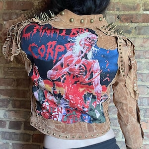 Eaten Back To Life Leather Jacket