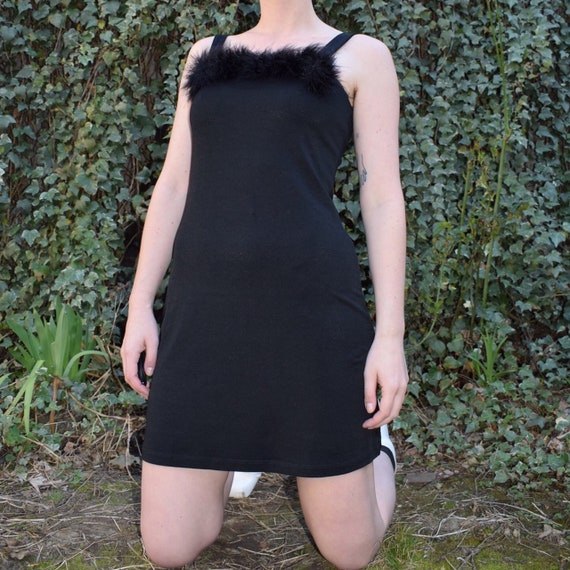 Marabou Feathered Mini Dress