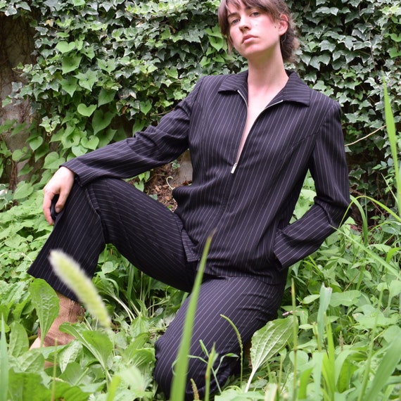 90's Pinstripe Suit