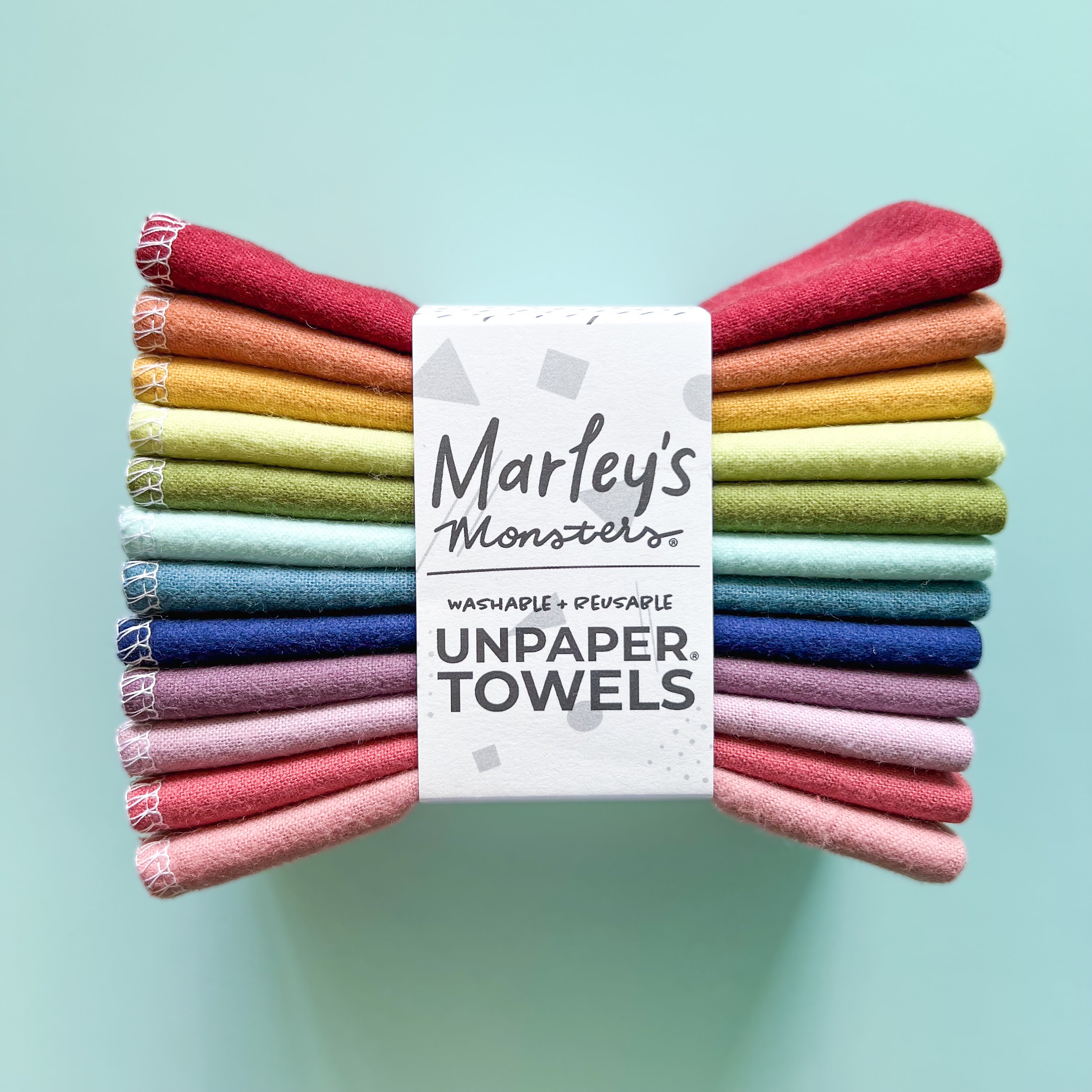 Unpaper Towels Refill Pack: Prints, Men's, Size: 12, Orange