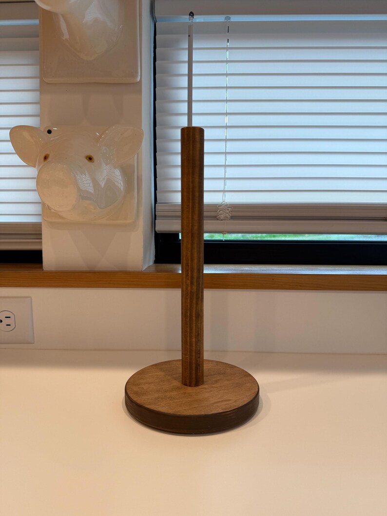 Wooden UNpaper Towel Holder: Base and Dowel - Thumbnail 3